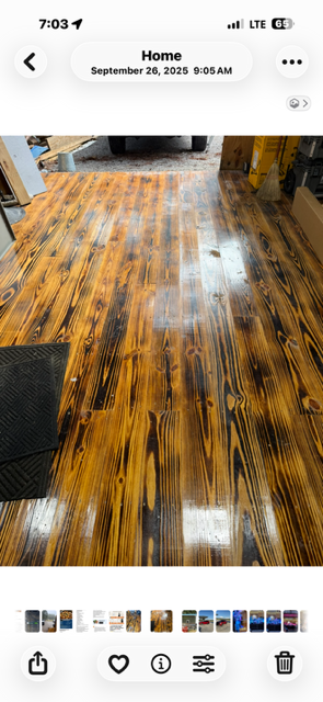 Luxury vinyl plank flooring installation