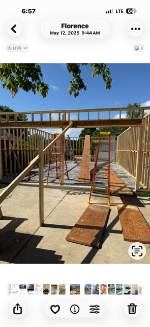 Room addition framing — new construction